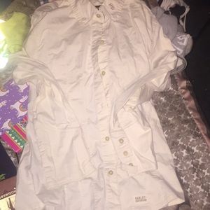 Off white Harley davidson button up